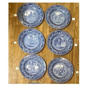 A Dozen 1930 Series Princeton University Wedgwood China Plates, Set Of 12